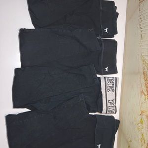 Set of 4 Victoria Secret Pink Leggings Size Medium